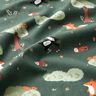 Cotton Poplin Happy Woodland Animals – dark green/peach orange,  thumbnail number 2