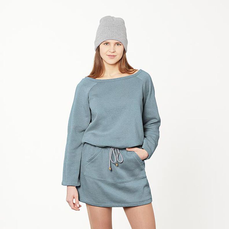 Brushed Sweatshirt Fabric – dove blue,  image number 7