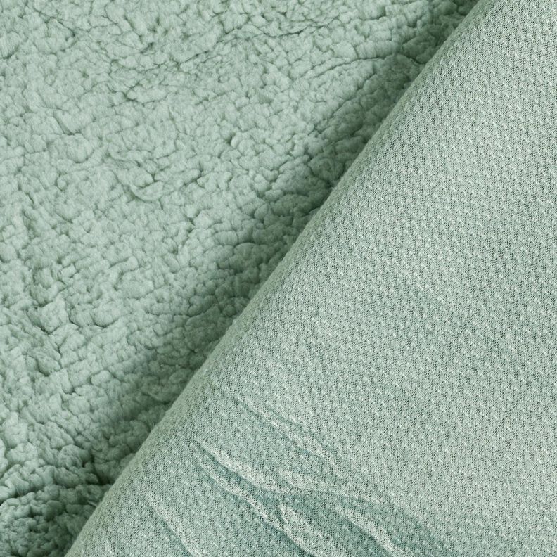 cuddly teddy fur fabric – pale mint,  image number 4