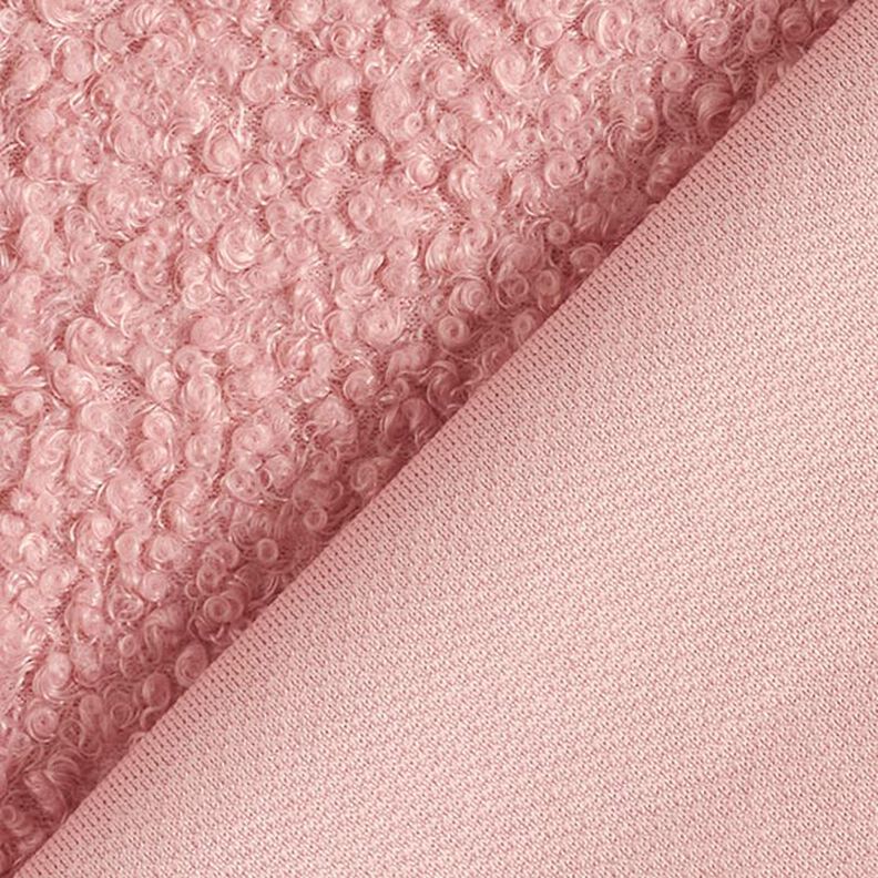 Plain Bouclé Knit – light dusky pink,  image number 3