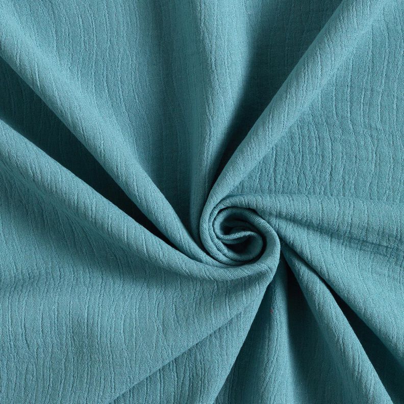 Linen Cotton Blend Jacquard Wave Pattern – dove blue,  image number 4