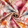Viscose Linen Blend Flowers and climbing roses – natural/fire red,  thumbnail number 3