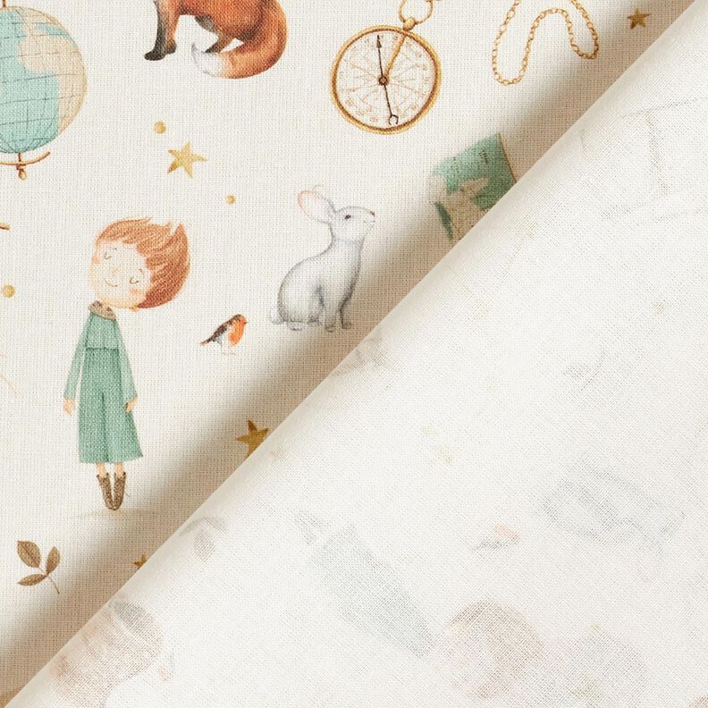 Cotton Poplin little explorer Digital Print – ivory,  image number 4