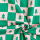 Fir Trees Soft Sweatshirt Fabric – juniper green/light pink,  thumbnail number 3