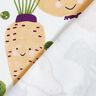 French Terry happy vegetables – ivory,  thumbnail number 4