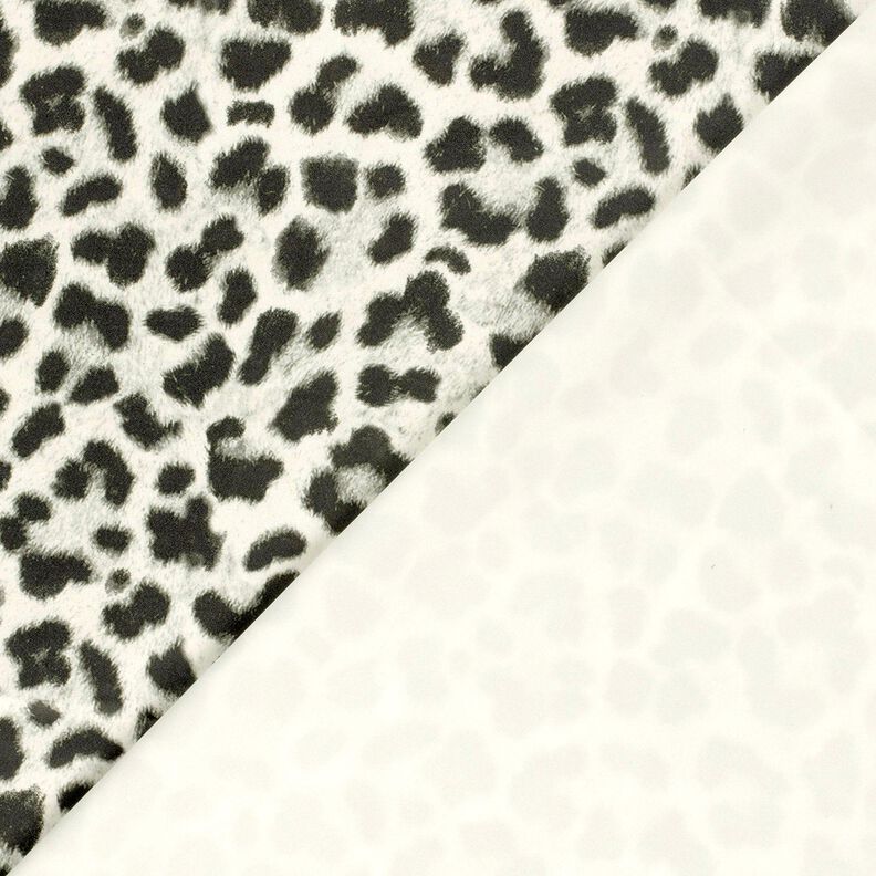 Stretch velour snow leopard – ivory/black, image number 4