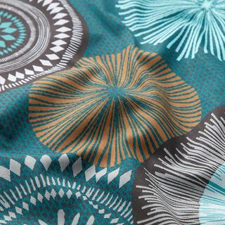 Decor Fabric Cotton Twill Large Mandala – petrol, 