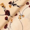 viscose fabric rose petals – light beige/black,  thumbnail number 4