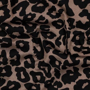Viscose Stretch leopard print | Poppy Fabrics – brown, 