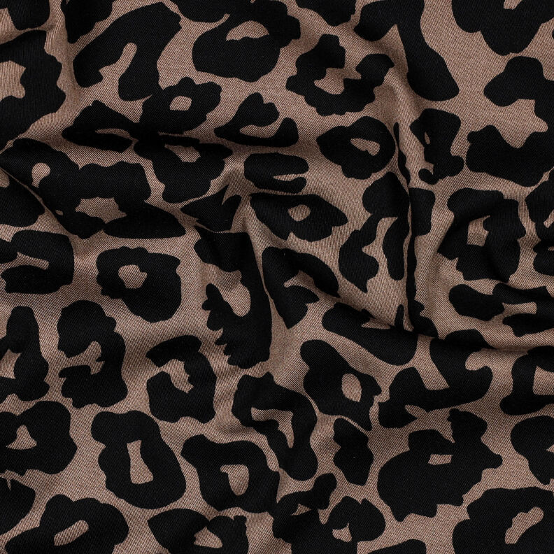 Viscose Stretch leopard print | Poppy Fabrics – brown, image number 2
