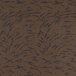 Ponte Roma Jersey roughened abstract stripes – black brown, 