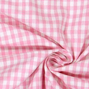 Cotton Vichy check 0,5 cm – pink/white, 