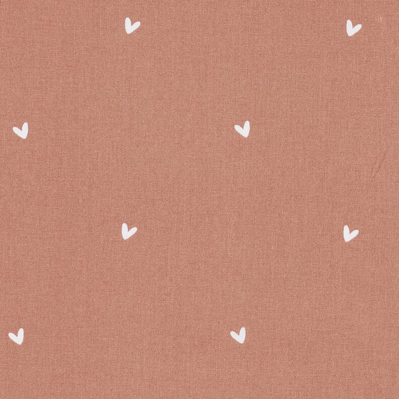 Cotton Poplin tender hearts – copper,  image number 1