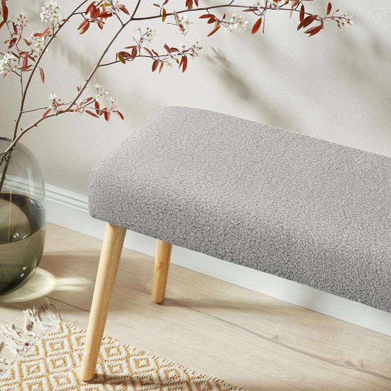 Upholstery Fabric Sheepskin look – silver grey,  image number 7