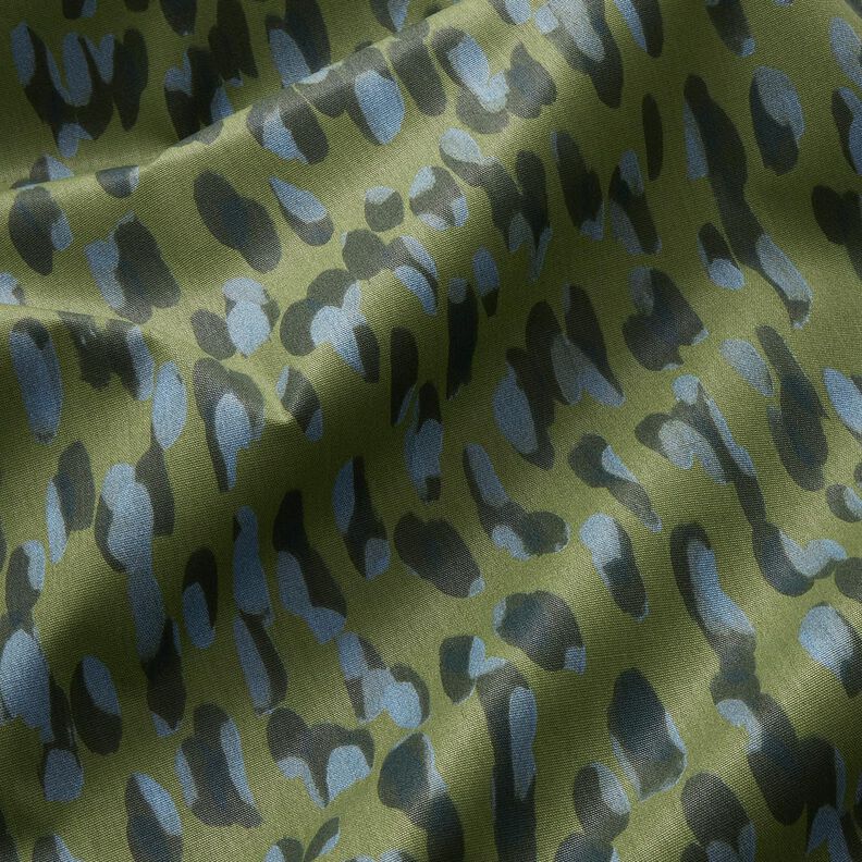 Outdoor Fabric Canvas large dots – pine/blue,  image number 2