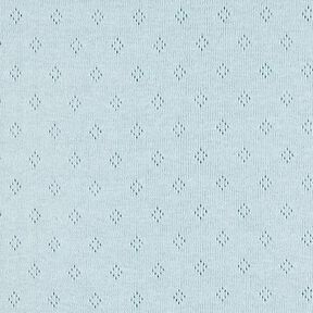 Fine Jersey Knit with Openwork – light blue, 
