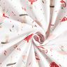 Cotton Cretonne dancing animals – white/red,  thumbnail number 3