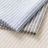 Linen Cotton Blend Wide Stripes – black/offwhite,  thumbnail number 5