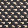 Elephants blouse fabric – black,  thumbnail number 1