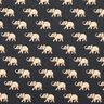 Elephants blouse fabric – black,  thumbnail number 1