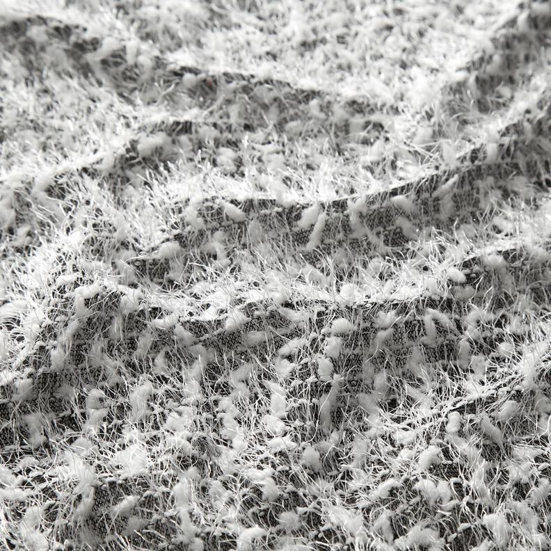 Knitted fabric effect yarn – black/white,  image number 2