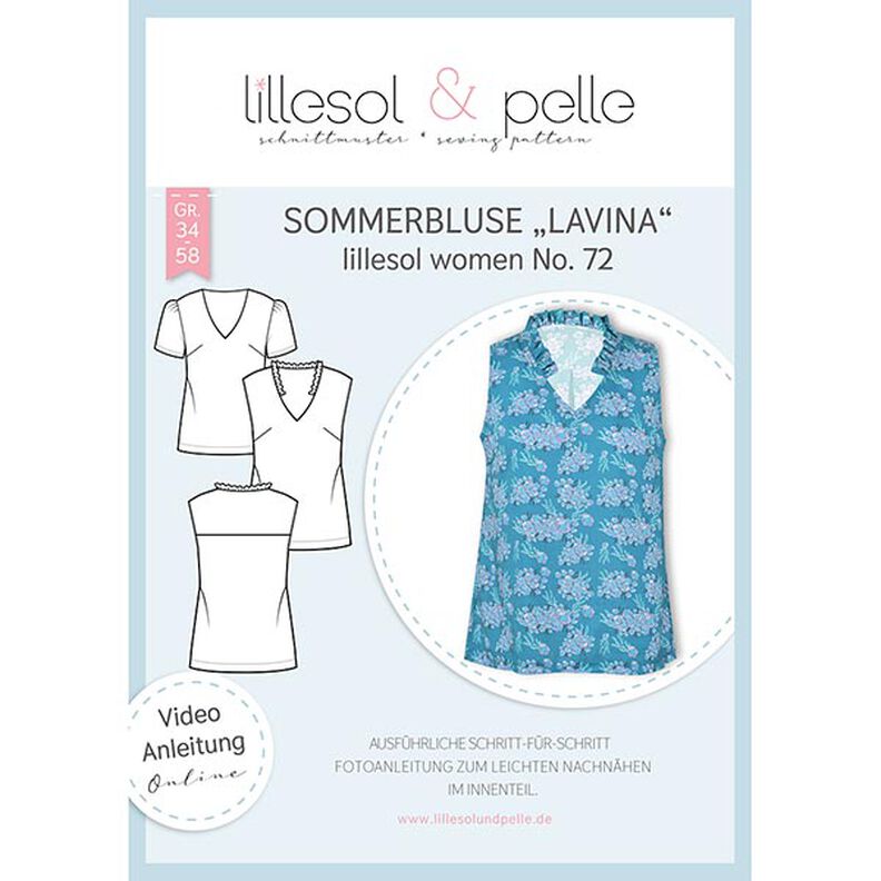 Summer blouse Lavina | Lillesol & Pelle No. 72 | 34-58,  image number 1
