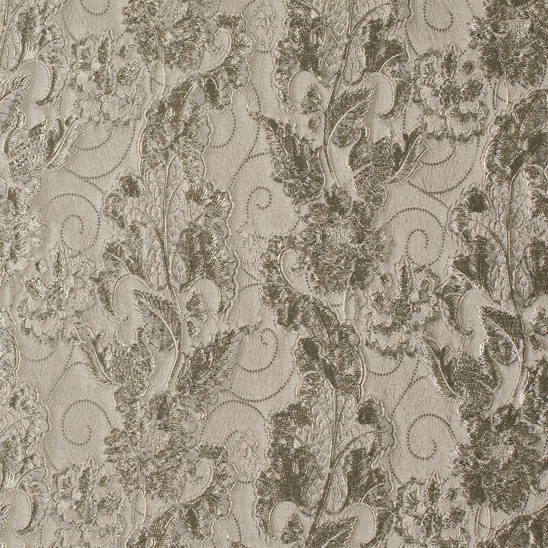 Garment Jacquard Brocade Flowers – taupe,  image number 5