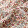 Decor Fabric Half Panama Large Flowers – natural/pink,  thumbnail number 2