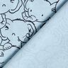 Cotton Blend Jersey Elephant swarm – silver blue,  thumbnail number 4