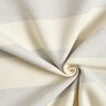 Decor Fabric Panama broad stripes &ndash; silver grey/light beige,  thumbnail number 3