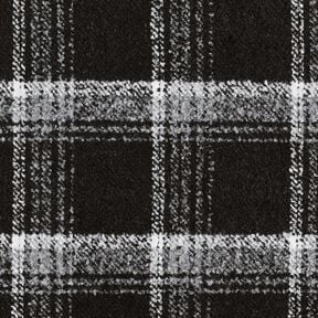 Coat Fabric Boulcé check – black/white, 