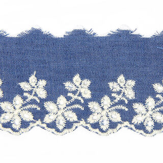 Scallop Denim Embroidery (55mm) 5 – denim blue, 