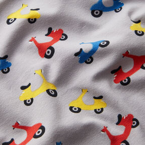 Cotton Jersey Scooter  – silver grey, 