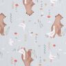 Cotton Poplin Bear and Goose go for a walk – silver grey/light brown,  thumbnail number 1