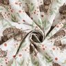 Cotton Cretonne Cats in the flower meadow – silver grey,  thumbnail number 3