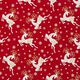Jumping reindeer cotton poplin fabric – red,  thumbnail number 1
