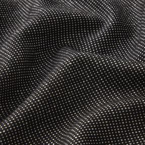 Woollen cloth mini check – black/white, 