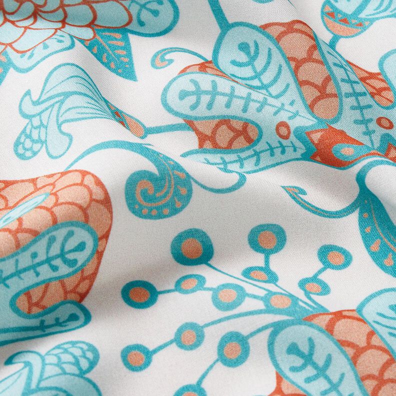 Viscose Voile Ibiza Flowers – light beige, image number 6