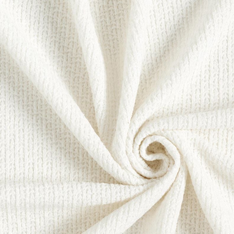 Chenille Knit Jacquard Glitter – ivory/metallic silver,  image number 1