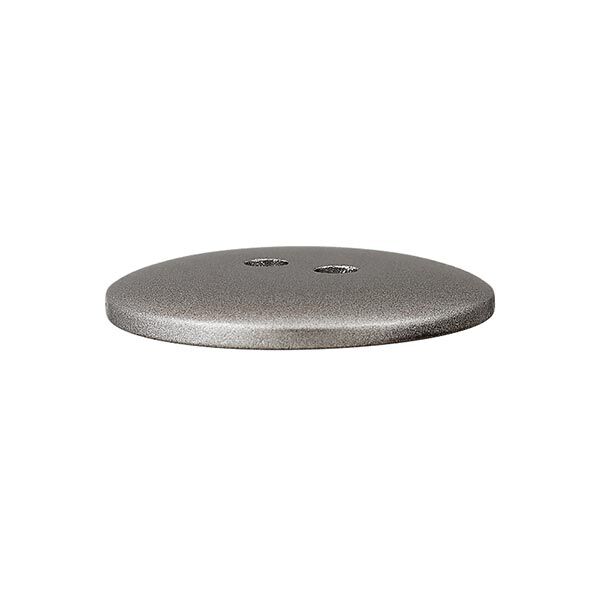 Metallic 2-Hole Polyester Button – silver,  image number 2