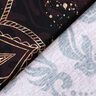Cotton JerseyBorder Fabric Mandala with gold speckles | Glitzerpüppi – black brown/gold,  thumbnail number 4