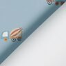 Raincoat Fabric concrete mixer Digital Print – light wash denim blue,  thumbnail number 5