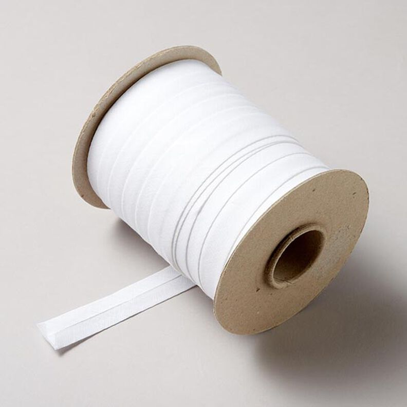 Cotton Bias Tape 70m – white,  image number 1