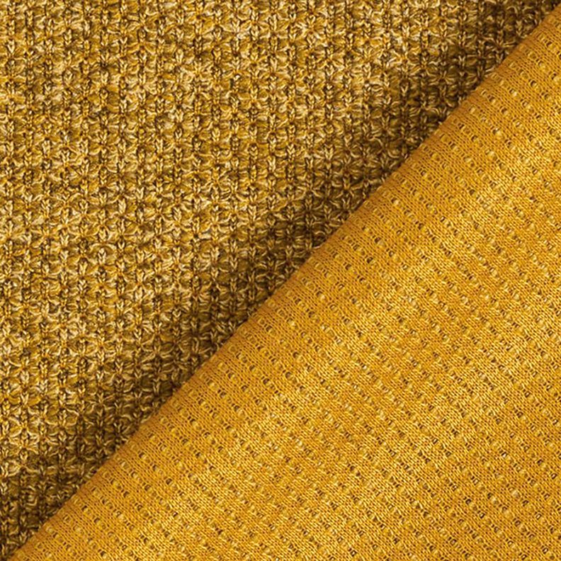 Mottled Bouclé Knit – mustard,  image number 3