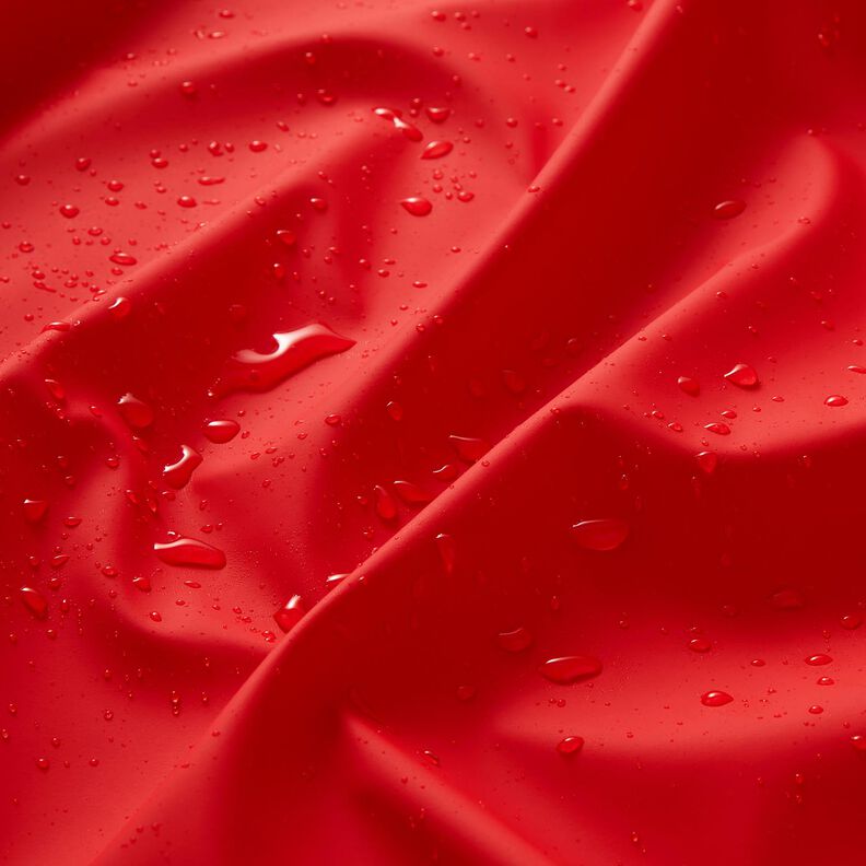 Plain raincoat fabric – fire red,  image number 3