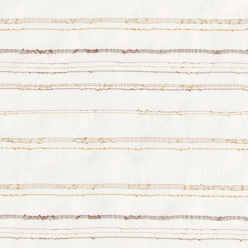 Irregular stripes blouse fabric – white,  image number 1