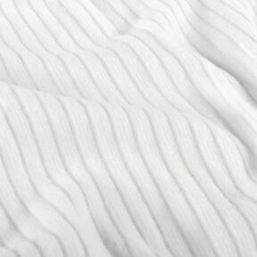 Super soft rib knit plain – white, 