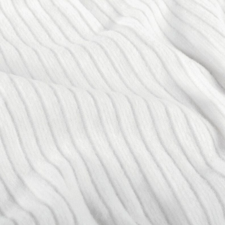 Super soft rib knit plain – white, image number 2