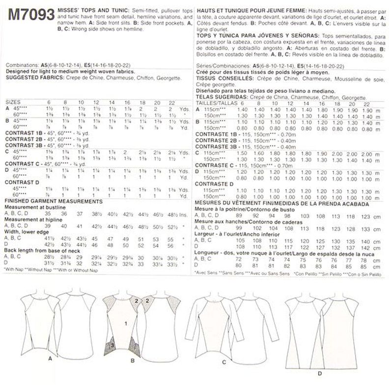 Misses Tops / Tunic, McCall´s M7093,  image number 11