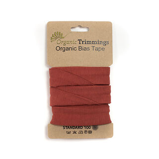 Bias binding Organic Cotton Jersey [3 m | 20 mm]  – terracotta, 